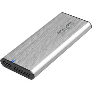 AXAGON EEM2-SG2, M.2 NVMe & SATA screwless RAW box, gray, SuperSpeed USB-C 10 Gbps kép