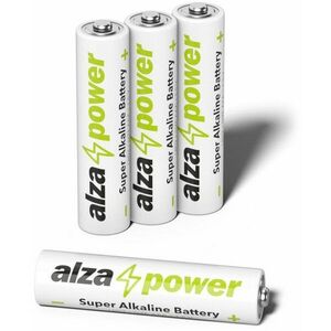 AlzaPower Super Alkaline LR03 (AAA) 4 db öko dobozban kép