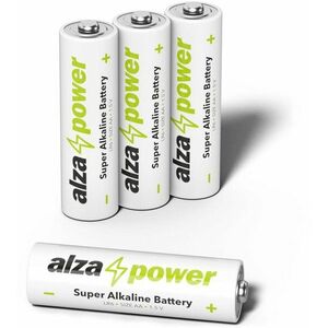 AlzaPower Super Alkaline LR6 (AA) 4 db öko dobozban kép