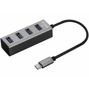Yenkee YHB C430 Alumínium 4-portos USB Elosztó, USB-C csatlakozóval (45015552) kép