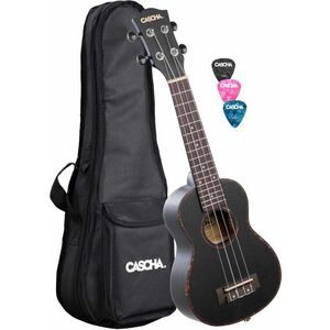 Cascha HH 2262 Premium Szoprán ukulele Fekete kép