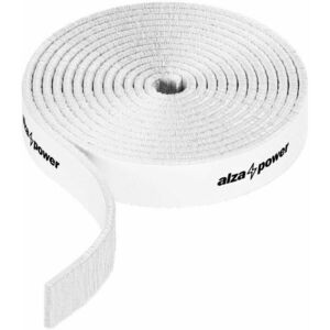 AlzaPower VelcroStrap+ Roll 1 m fehér kép