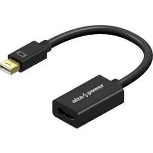 AlzaPower Core Mini DisplayPort (M)-ről HDMI 4K 30Hz (F)-re fekete kép