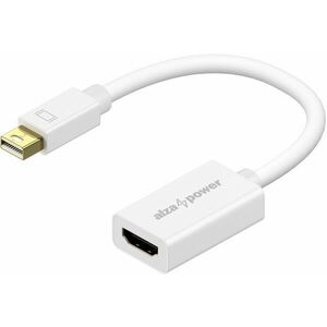 AlzaPower Core Mini DisplayPort (M) HDMI-re 4K 30 Hz (F) fehér kép