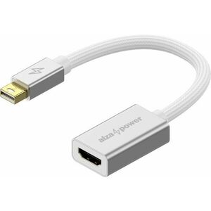 AlzaPower AluCore Mini DisplayPort (M) HDMI-re 4K 30 Hz (F) ezüst kép