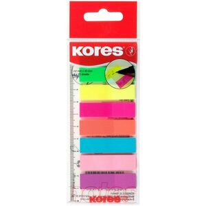 KORES Index Strips vonalzóra 45 x 12 mm, 8 x 25 lap, többféle neon szín kép
