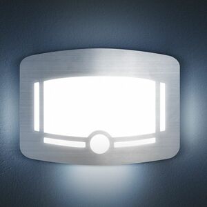 Irányfény - mozgásérzékelővel, fényszenzorral - 4 x AA - szálcsiszolt ezüst kép