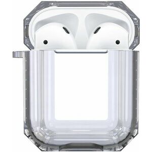 Hishell Two Colour Clear Case for Airpods 1&2 black kép