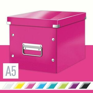 Leitz WOW Click & Store A5 26 x 24 x 26 cm, rózsaszín kép