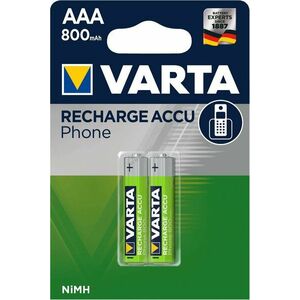 Varta Micro AAA akku típus DECT-Telefonhoz 800mAh 2db/csom. T398 kép