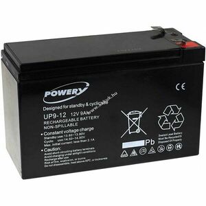 Powery ólom zselés akku szünetmentes APC Power Saving Back-UPS ES 8 Outlet 12V 9Ah (7, 2Ah / 7Ah is) kép