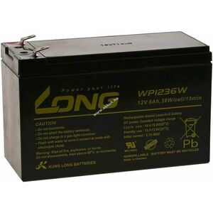 Kung Long ólom zselés akku APC Power Saving Back-UPS ES 8 Outlet 9Ah 12V (helyettesíti 7, 2Ah / 7 kép