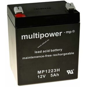 Multipower ólom akku MP1223H kompatibilis FIAMM 12FGH23 (nagy kisütőáram) kép