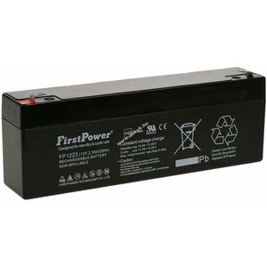 FirstPower zselés akku FP1223 helyettesíti Multipower MP2.3-12, MP2.2-12 VDS-minősítés 12V 2, 3Ah kép