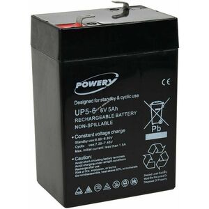 Powery ólom zselés akku vészáramellátás (UPS)Tairui TP6-4.0 6V 5Ah (helyettesíti 4Ah 4, 5Ah) kép
