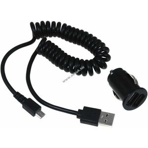 Autós töltő adapter 12-24V 2 x USB + töltő kábel Huawei Mate 8 / 9 kép