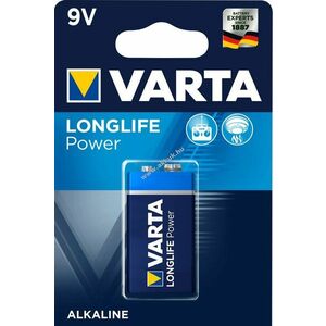 Varta Longlife Power / High Energy Alkaline elem típus 6LF22 9V-Block elem 1db/csom. kép