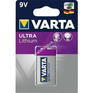 Varta 9V block Professional Lithium elem (6122) kép