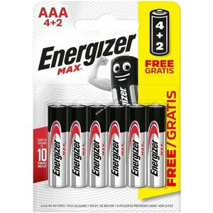 ENERGIZER MAX, AAA, mikro, E92, 4+2db/csomag kép