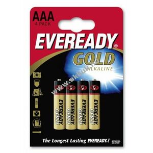 Eveready elem Alkaline Gold LR03, AAA, Micro 4db/csomag kép
