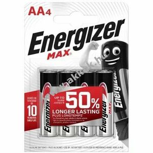 Energizer Max AA, E91 ceruza elem, 4db/csomag kép