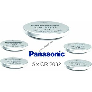 Panasonic Lithium gombelem CR2032 / DL2032 / ECR2032 5db/csom. kép