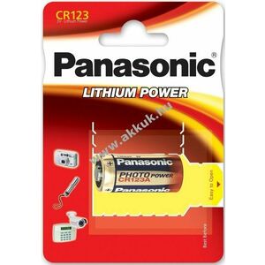 Panasonic Ultra fotó elem 123 CR123A DL123A RCR123 1db/csom. kép