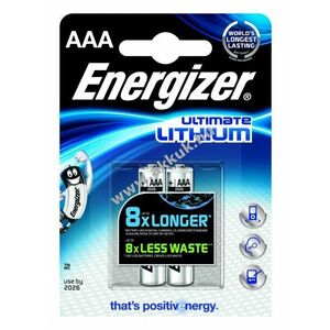 Energizer Ultimate lithium elem típus AAA 2db/csom. kép