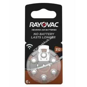 Rayovac hallókészülék elem típus V312 6db/csom. kép