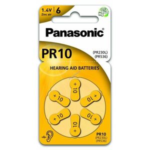 Panasonic hallókészülék elem PR10H kép