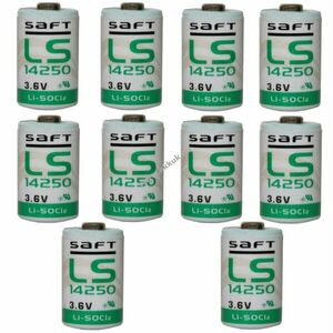 10db Saft lithium elem LS14250 1/2AA 3, 6Volt kép