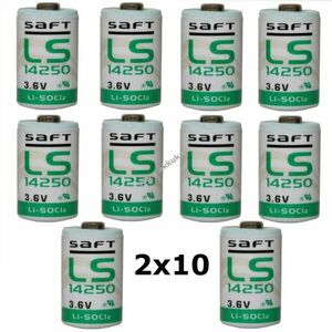 20db Saft lithium elem LS14250 1/2AA 3, 6Volt kép