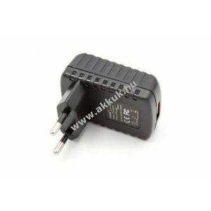 Hálózati töltő adapter USB csatlakozással, fekete kép