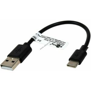goobay USB-C töltő és szinkronizáló kábel USB-C aljzatos készülékekhez, 10cm, fekete kép