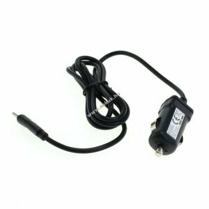 Powery autós töltő kábel, autós töltő adapter USB-C ( Type C) 2, 4A fekete kép