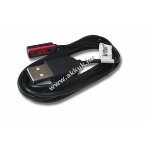 USB töltőkábel Pebble Steel okosórához fekete (120cm) kép