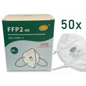 50db HJR FFP2 részecskeszűrő maszk (nem orvosi!), csomagolva kép