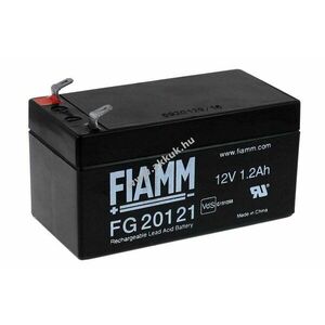 Ólom akku 12V 1, 2Ah (FIAMM) típus FG20121 VDS-minősítéssel (csatlakozó: F1) helyettesíti: 12V 1, 3Ah kép