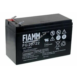 Ólom akku 12V 7, 2Ah (FIAMM) típus FG20722 VDS-minősítéssel (csatlakozó: F2) kép