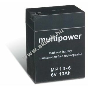 Ólom akku 6V 13Ah (Multipower) típus MP13-6 kép