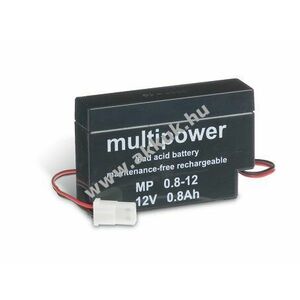 Ólom akku 12V 0, 8Ah (Multipower) típus MP0, 8-12AMP kép