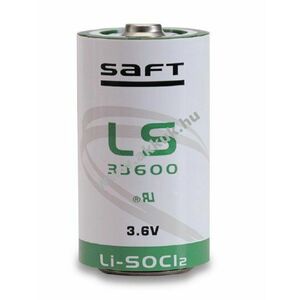 SAFT lithium elem típus LS33600 - D 3, 6V 17Ah (Li-SOCl2) kép