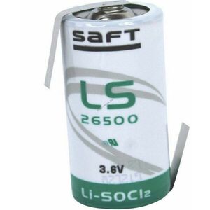 SAFT lithium elem típus LS26500, 3.6V, Z-füles, Li-SOCl2 kép
