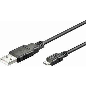 Goobay USB kábel 2.0 micro USB csatlakozóval 1m akár 480Mbit/s Hi-speed adatátvitel kép