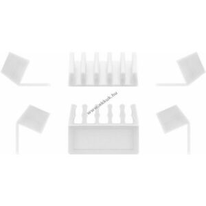 Goobay 2db-os szett (5 csatornás) kábelrendezéshez fehér kép