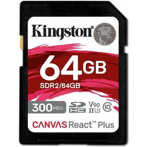 Kingston SDXC 64 GB Canvas React Plus kép
