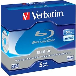 Verbatim BD-R 50GB Dual Layer 6x, 5 db - tokokban kép