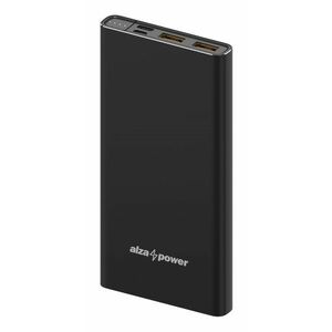 AlzaPower Metal 10000mAh Fast Charge + PD3.0 - fekete kép