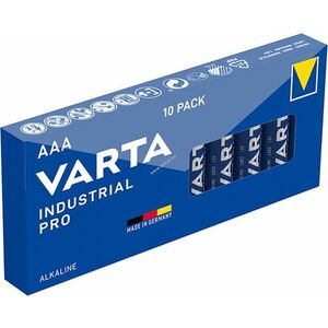 Varta Industrial Pro ipari elem 4003 micro/mikró LR03 AAA 10db/csom. kép