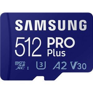 Samsung MicroSDXC 512GB PRO Plus + USB-adapter kép